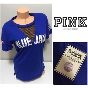 🆕VICTORIA’S SECRET PINK -BLUE JAYS CAMPUS MLB TEE